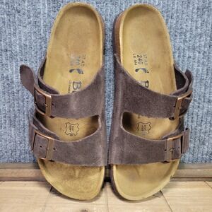 Birkenstock Betula Arizona Womens 37 / 6 Sandals‎ Brown Suede Leather Buckle